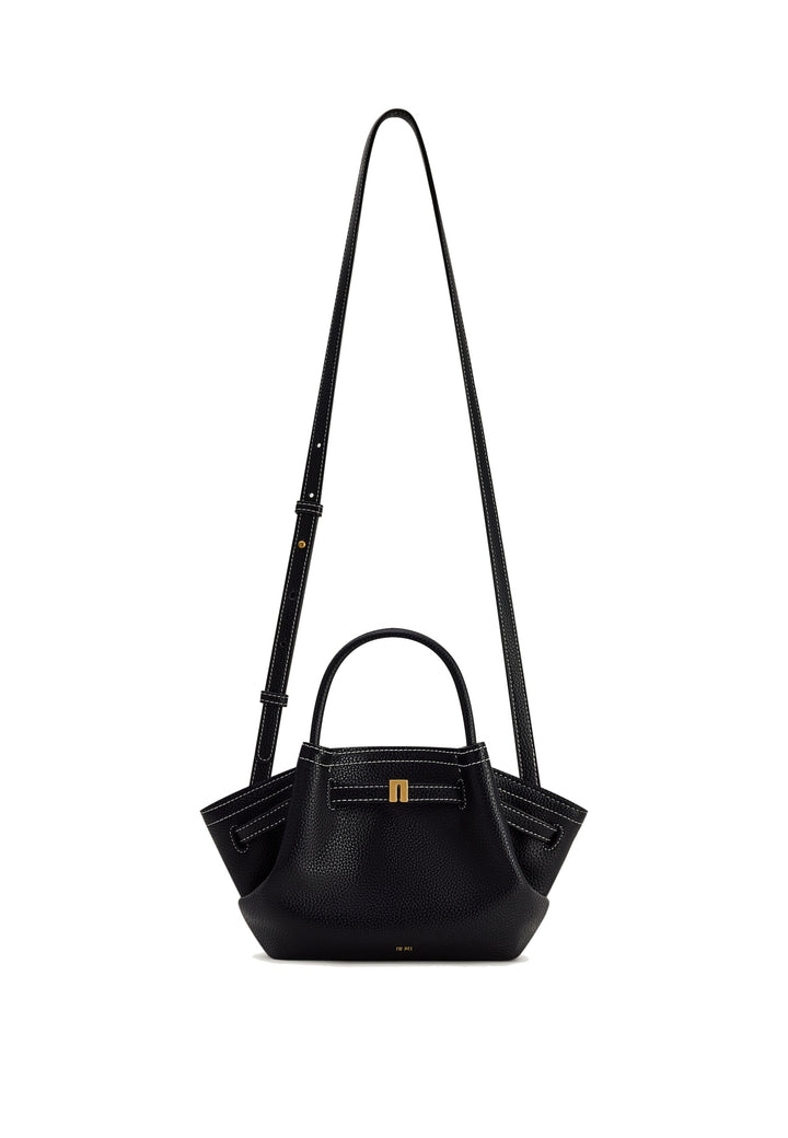 JW PEI Cabas Hana Mini Black — vue avec bandoulière