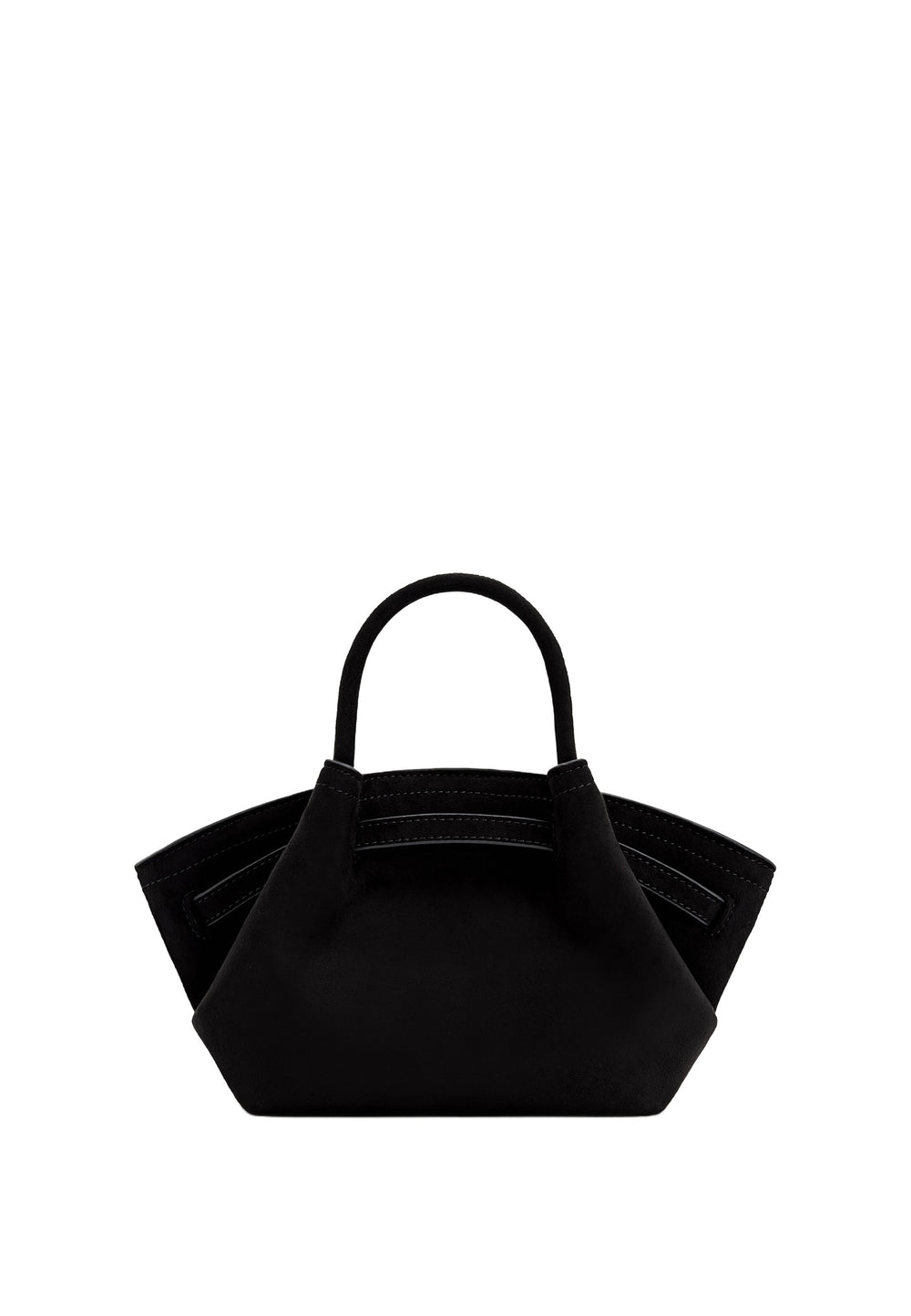 JW PEI Cabas Hana Mini Faux Suede Black — vue de dos