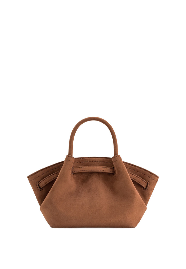JW PEI Cabas Hana Mini Faux Suede Brown — vue de dos