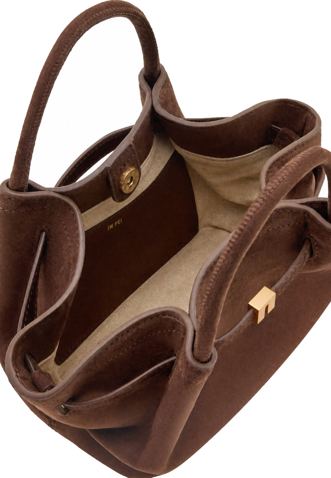 JW PEI Cabas Hana Mini Mocha Brown — vue intérieure