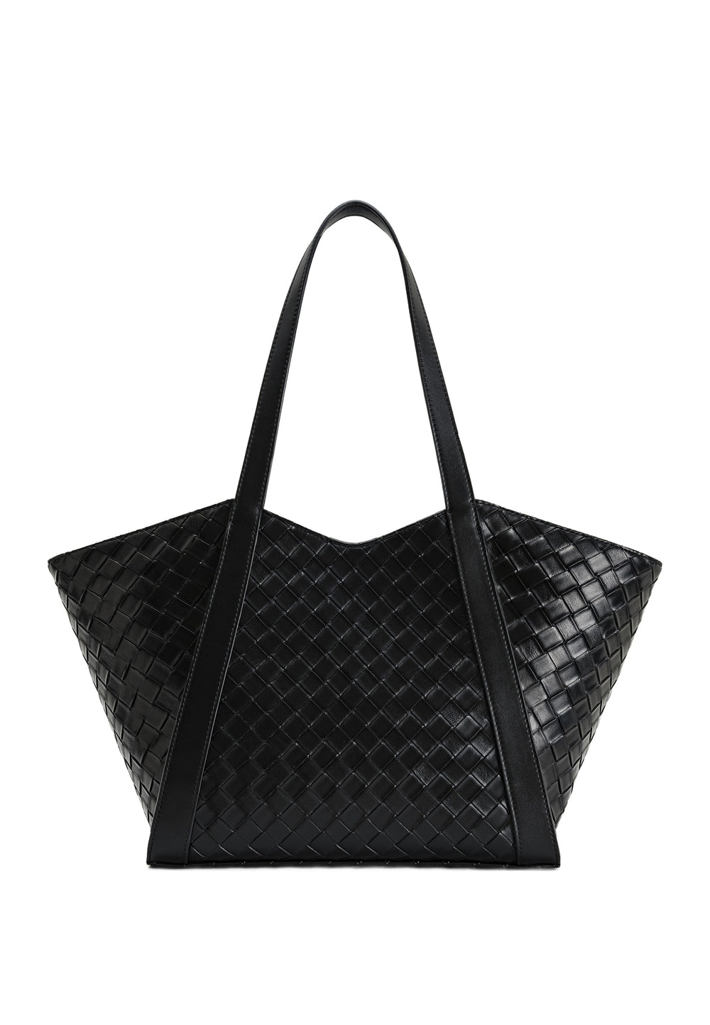 JW PEI Cabas Kiana Large Tressé Black — vue de dos