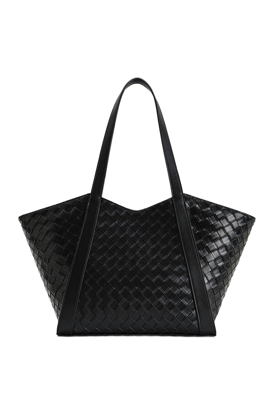 JW PEI Cabas Kiana Large Tressé Black — vue de dos