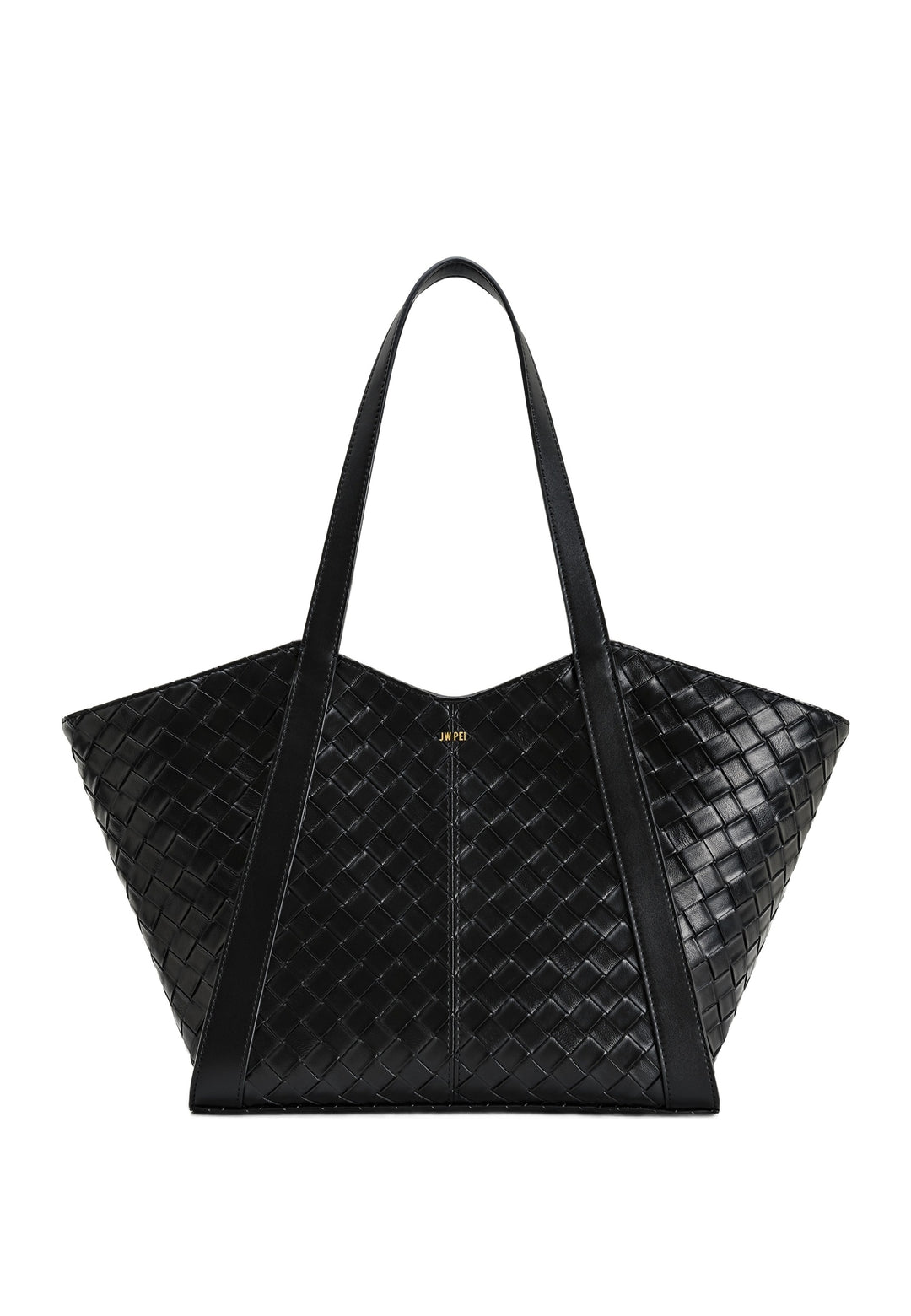 JW PEI Cabas Kiana Large Tressé Black — vue de face