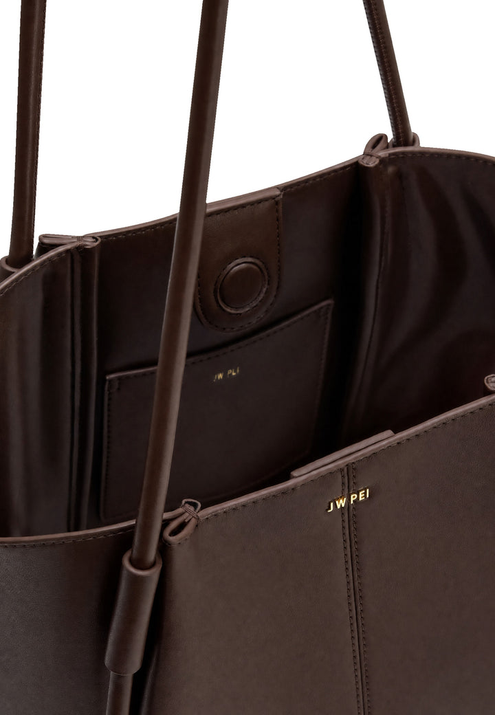 JW PEI Cabas Nala Wide Deep Brown — vue intérieure