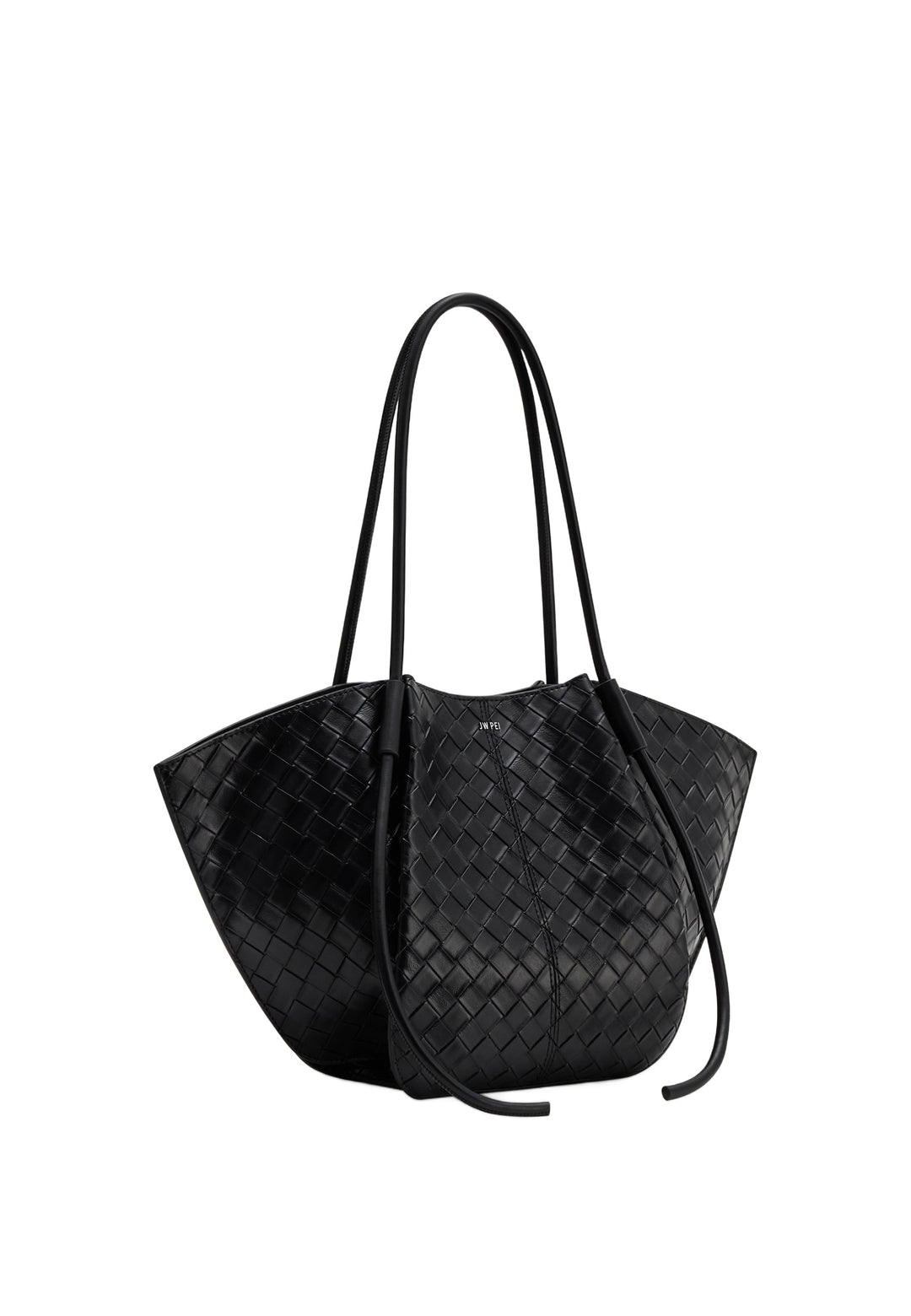 JW PEI Cabas Nala Wide Tressé Black — vue de côté