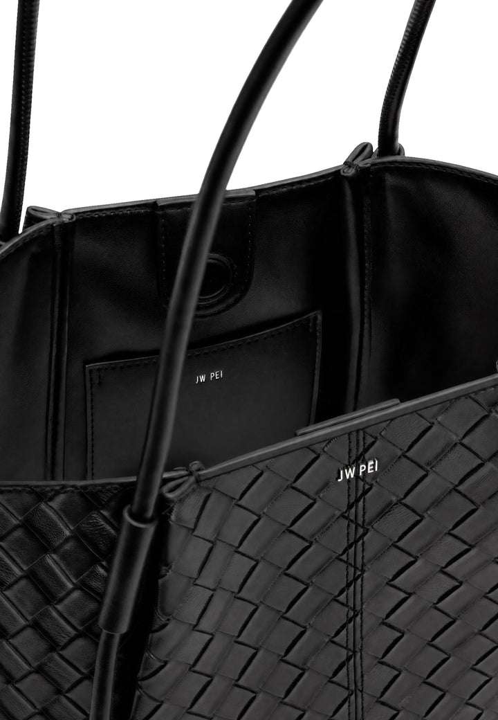 JW PEI Cabas Nala Wide Tressé Black — vue intérieure