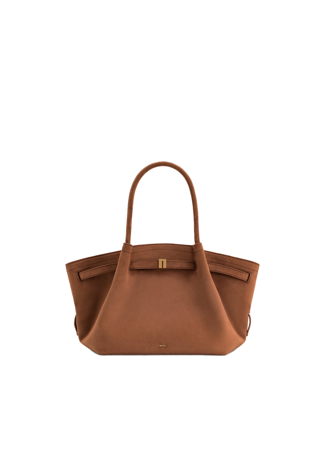 Cabas / Shopping JW PEI Hana marron, porté main, avec fermeture magnétique dorée et logo JW PEI discret