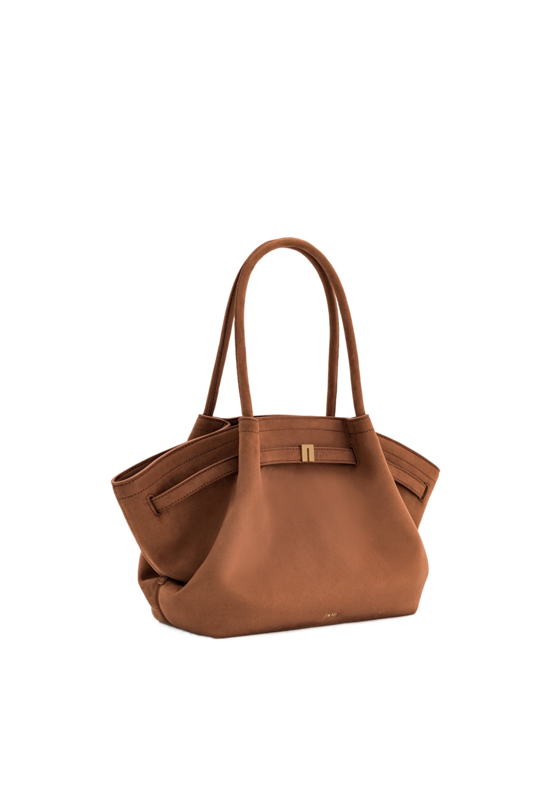 Cabas JW PEI Hana marron en polyester et autres fibres, porté main ou épaule, avec fermeture magnétique.
