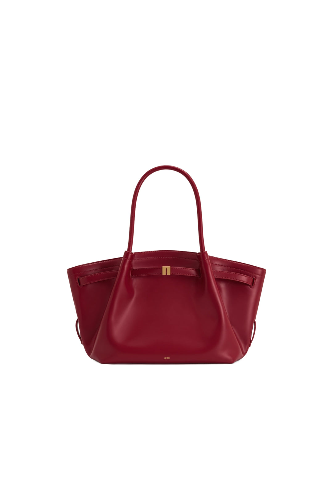 Cabas JW PEI Hana Claret, porté main, avec fermeture magnétique dorée et logo discret