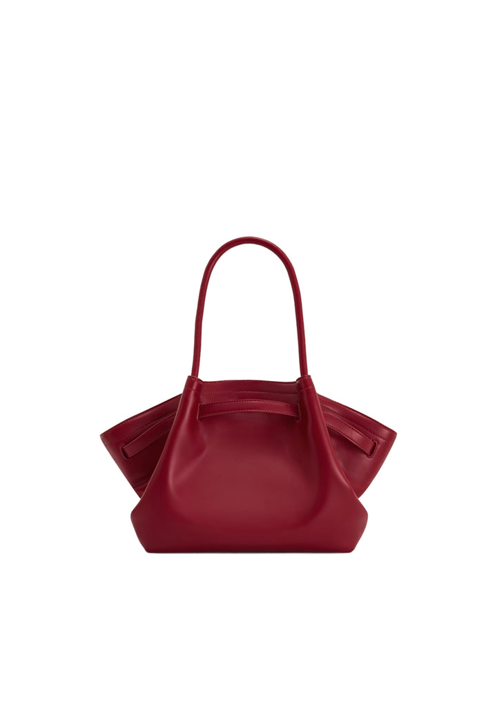 Cabas JW PEI Hana Claret en simili cuir, porté main ou épaule, avec fermeture magnétique.
