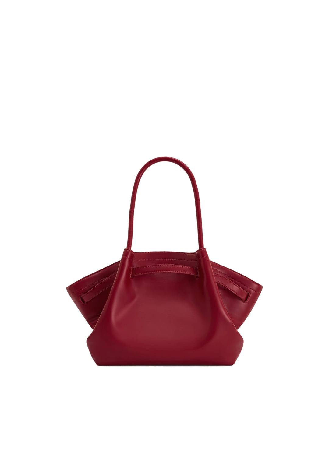 Cabas JW PEI Hana Claret en simili cuir, porté main ou épaule, avec fermeture magnétique.
