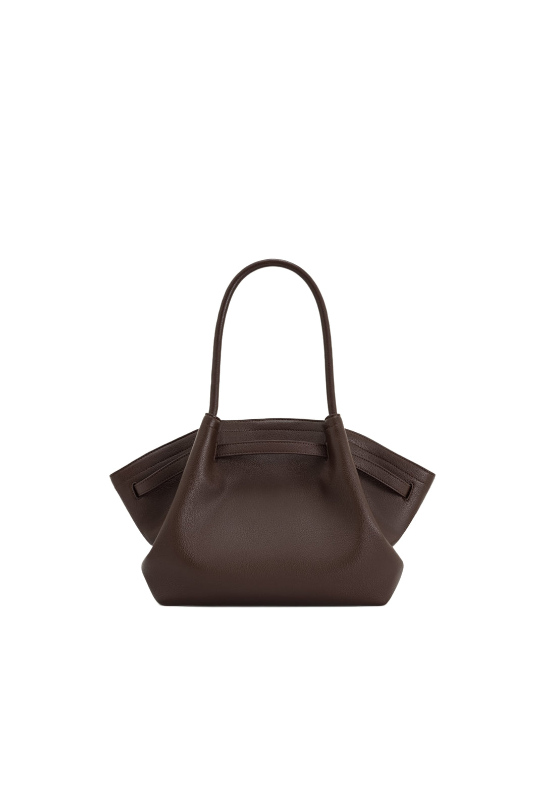 Cabas JW PEI Hana marron foncé, vue de face, en simili cuir grainé