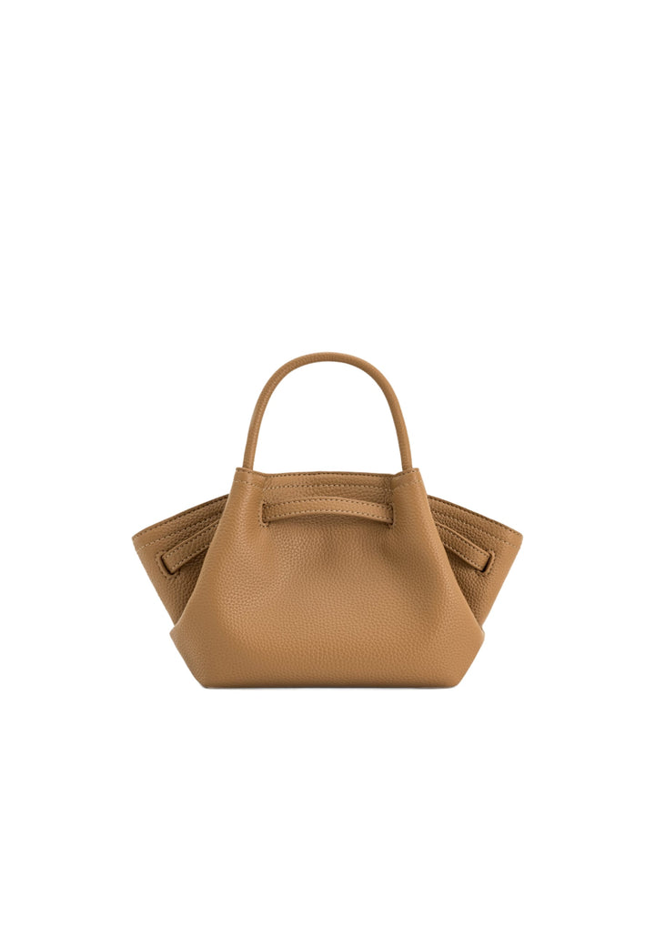 Cabas / Shopping JW PEI Hana Latte Color — vue de face, simili cuir grainé beige
