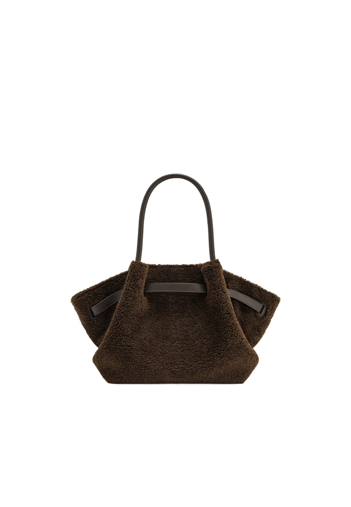 Cabas / Shopping JW PEI Hana Mocha Brown en polyester texturé marron, porté main ou épaule