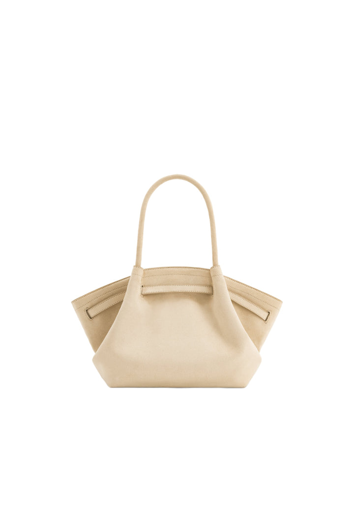 Cabas / Shopping JW PEI Hana Off White — vue de face, matière suédine