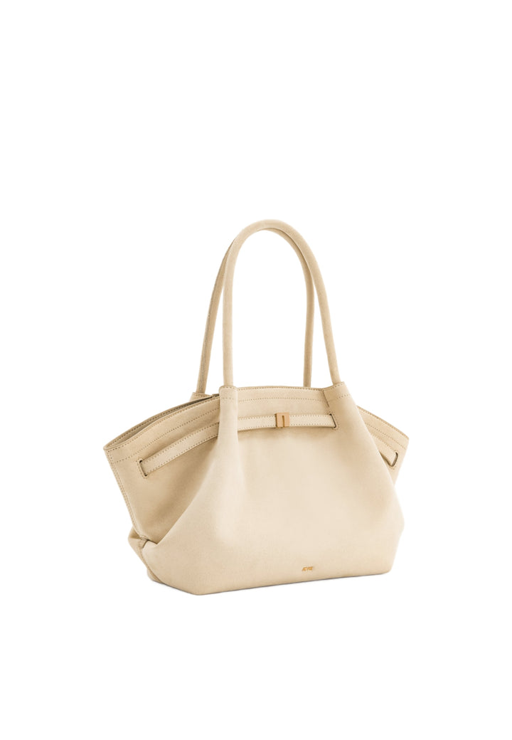 Cabas / Shopping JW PEI Hana Off White en polyester et autres fibres, porté main ou épaule, vu de côté.