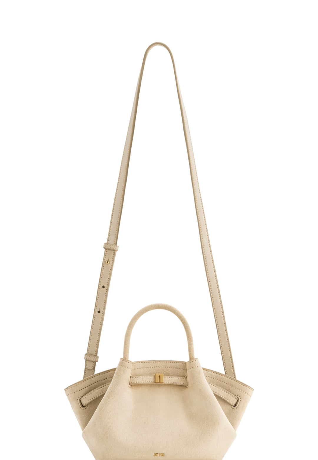 Cabas JW PEI Hana Off White porté main et épaule, fermeture magnétique, vue de dos