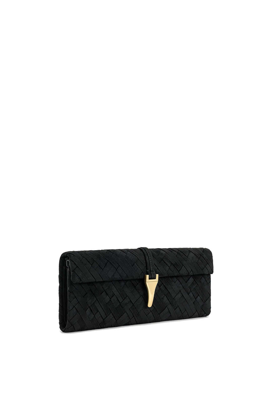 JW PEI Pochette Zaria Tressé Black — vue de côté