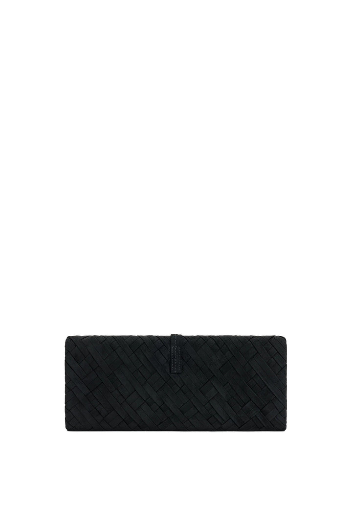 JW PEI Pochette Zaria Tressé Black — vue de dos