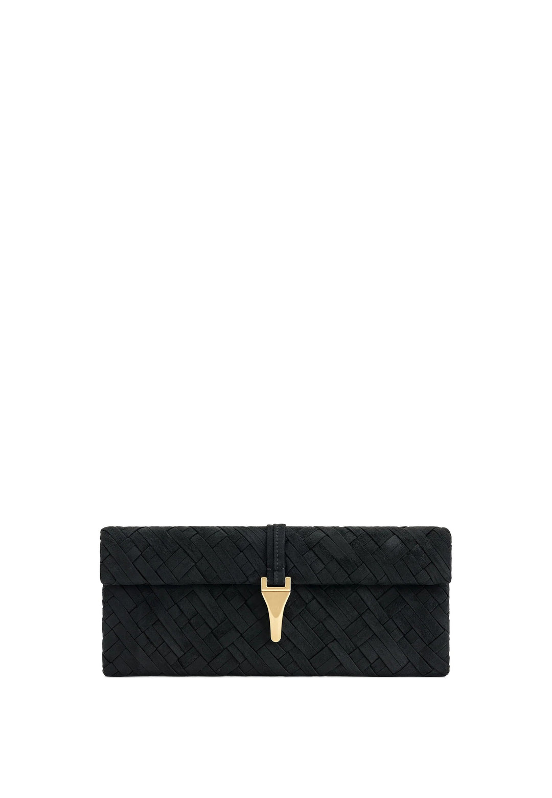 JW PEI Pochette Zaria Tressé Black — vue de face