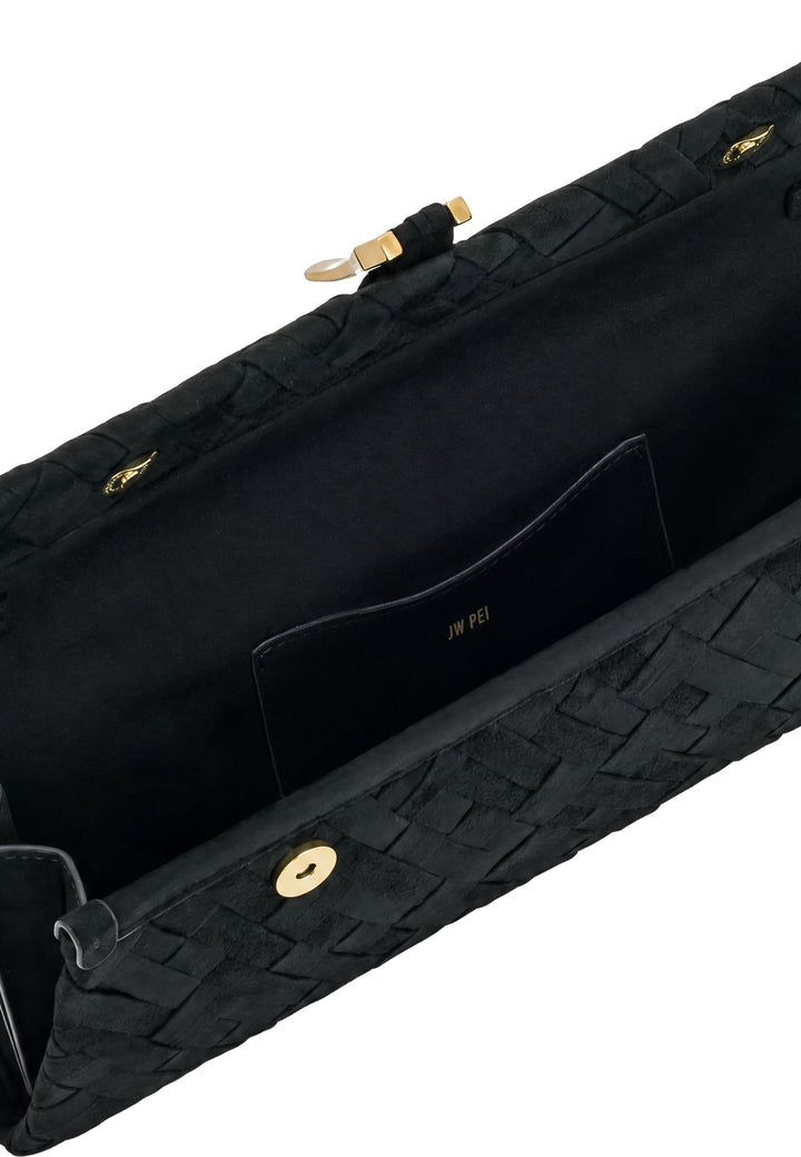 JW PEI Pochette Zaria Tressé Black — vue intérieure