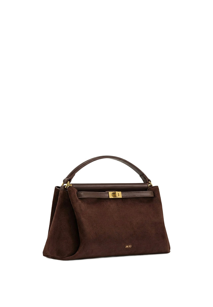JW PEI Sac à main Carmen Faux Suede Dark Brown — vue produit