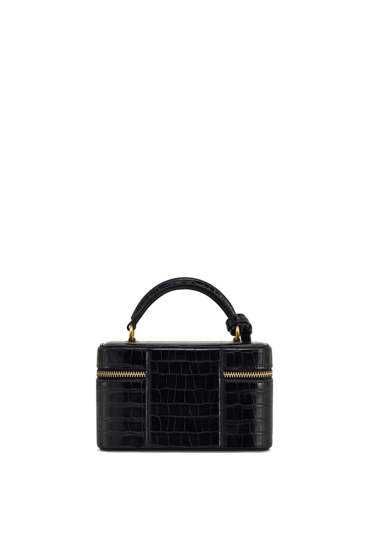 JW PEI Sac à main Cleo Black Croc — vue de dos