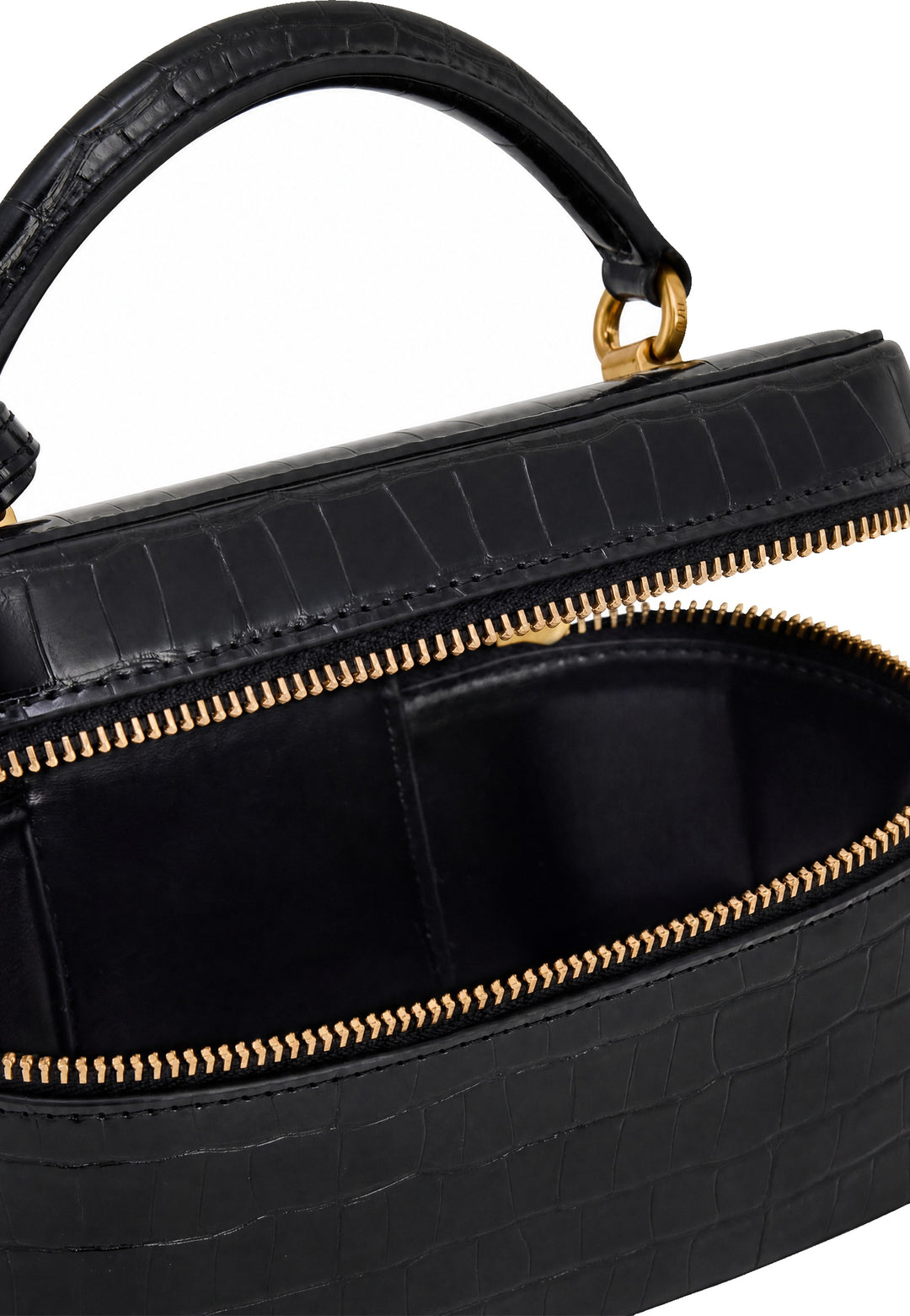 JW PEI Sac à main Cleo Black Croc — vue intérieure