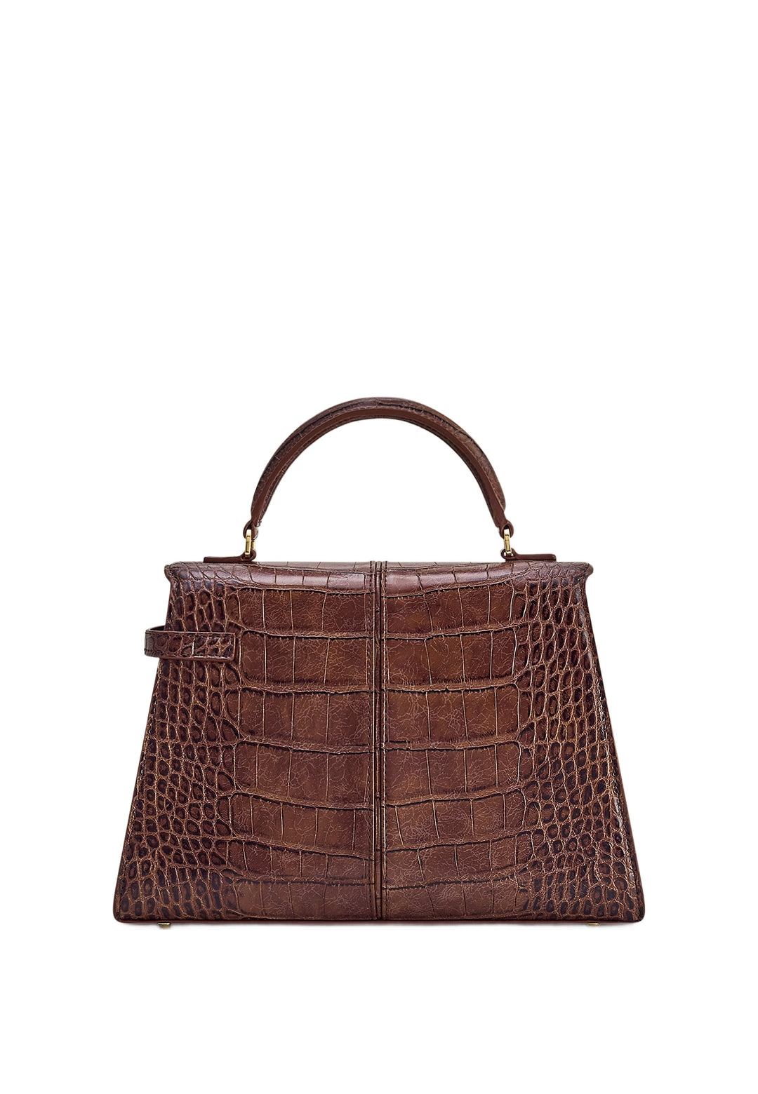 JW PEI Sac à main Elise Large Croco Chestnut Brown — vue de dos