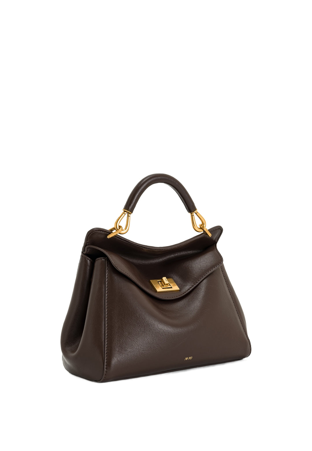 JW PEI Sac à main Lucia Dark Brown — vue de côté