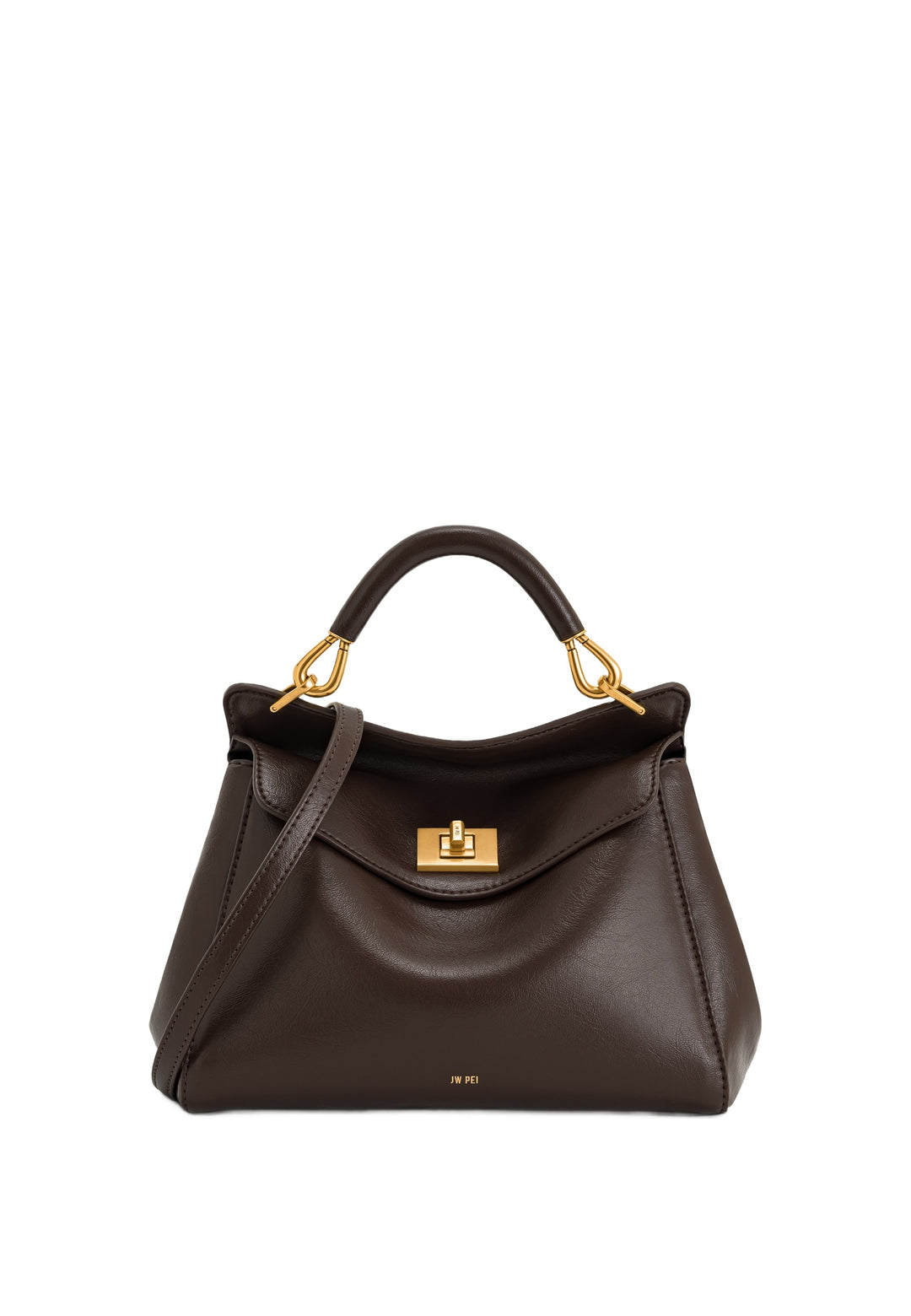 JW PEI Sac à main Lucia Dark Brown — vue de face