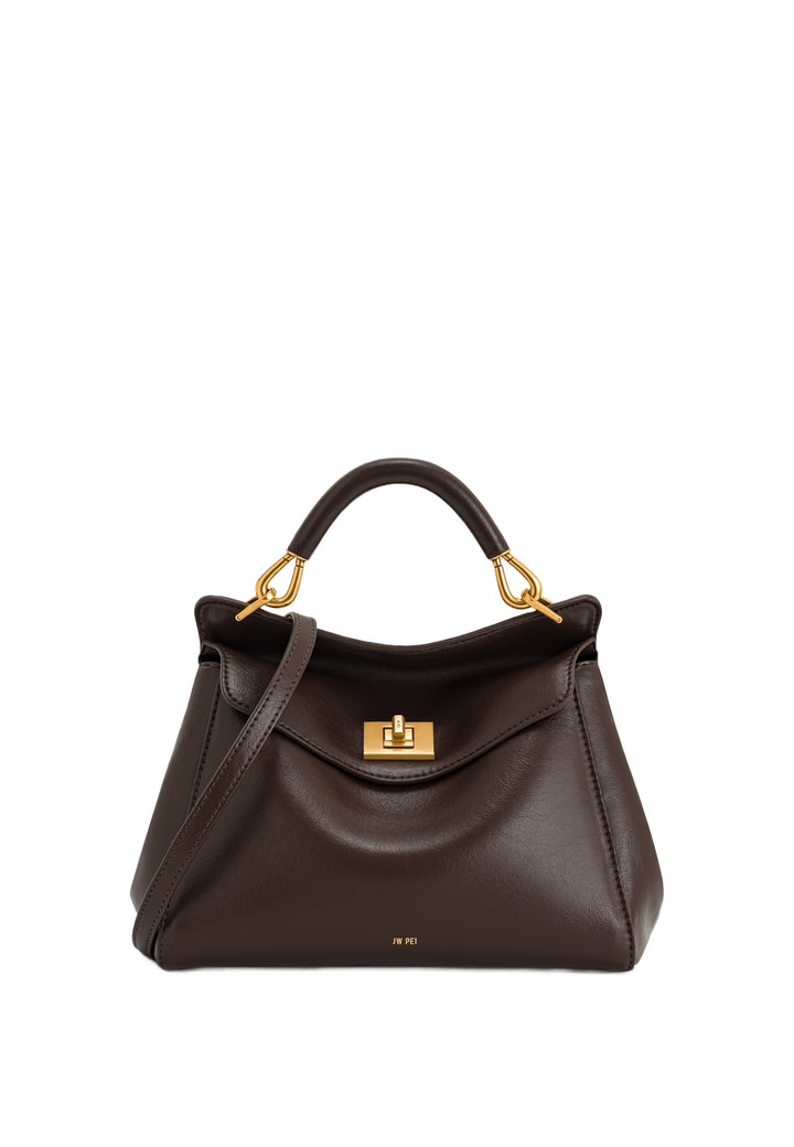 JW PEI Sac à main Lucia Dark Brown — vue de face