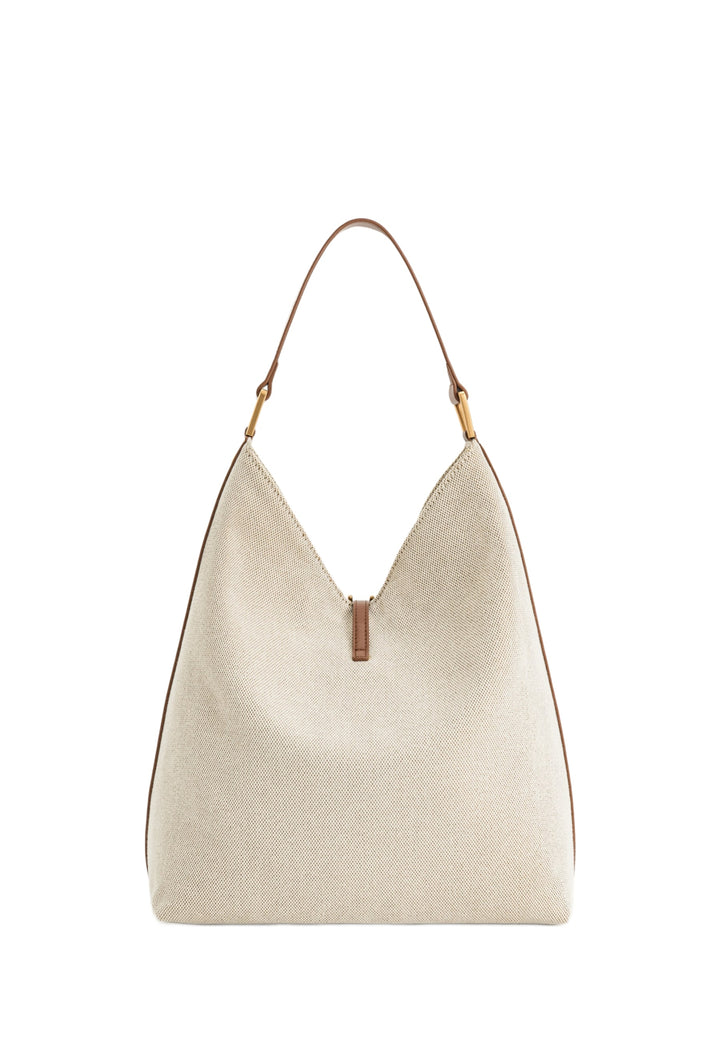 Sac bandoulière JW PEI Aria en toile marron — vue 3/4