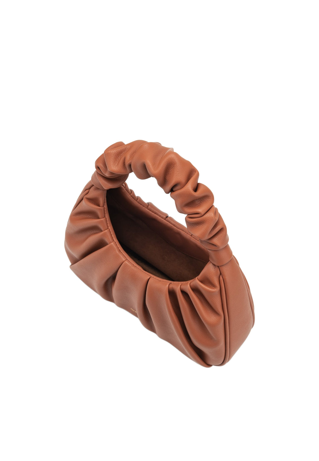 Sac bandoulière JW PEI Gabbi Nutella en simili cuir marron, porté en bandoulière, vue de côté