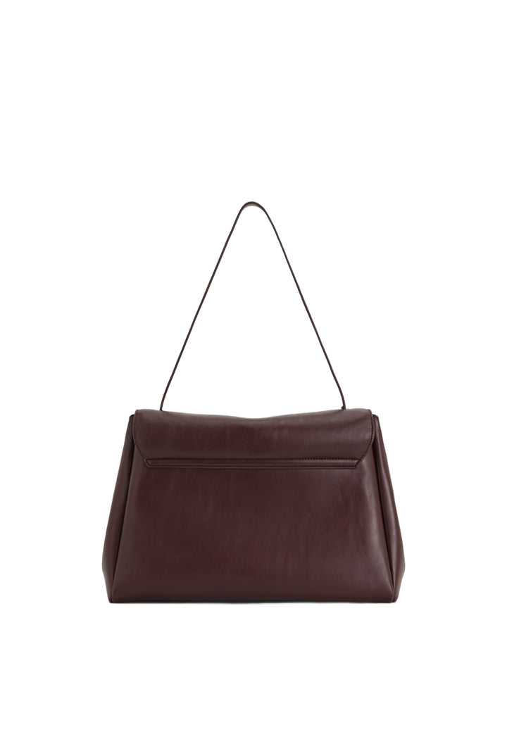 Sac bandoulière JW PEI Hilary Deep Burgundy — vue de dos, simili cuir lisse