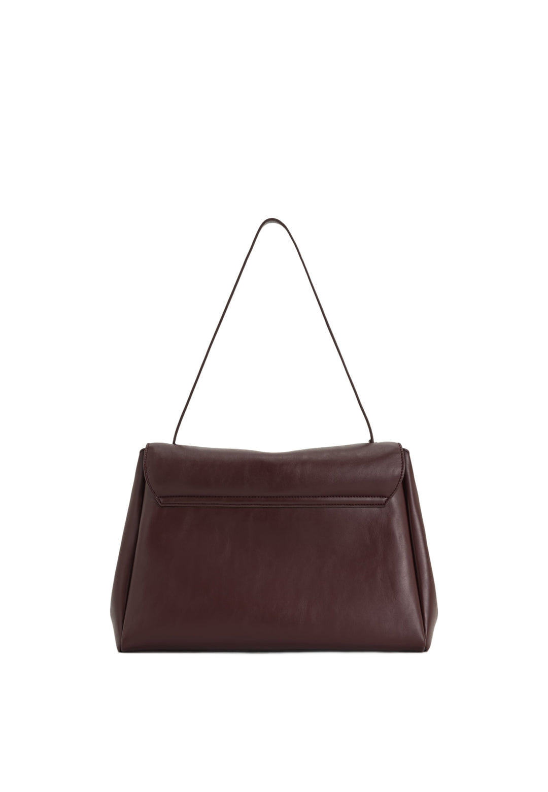Sac bandoulière JW PEI Hilary Deep Burgundy — vue de dos, simili cuir lisse
