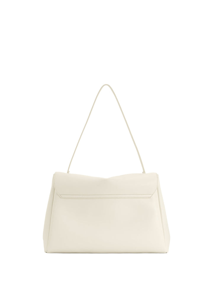 Sac bandoulière JW PEI Hilary blanc — vue de dos, simili cuir lisse