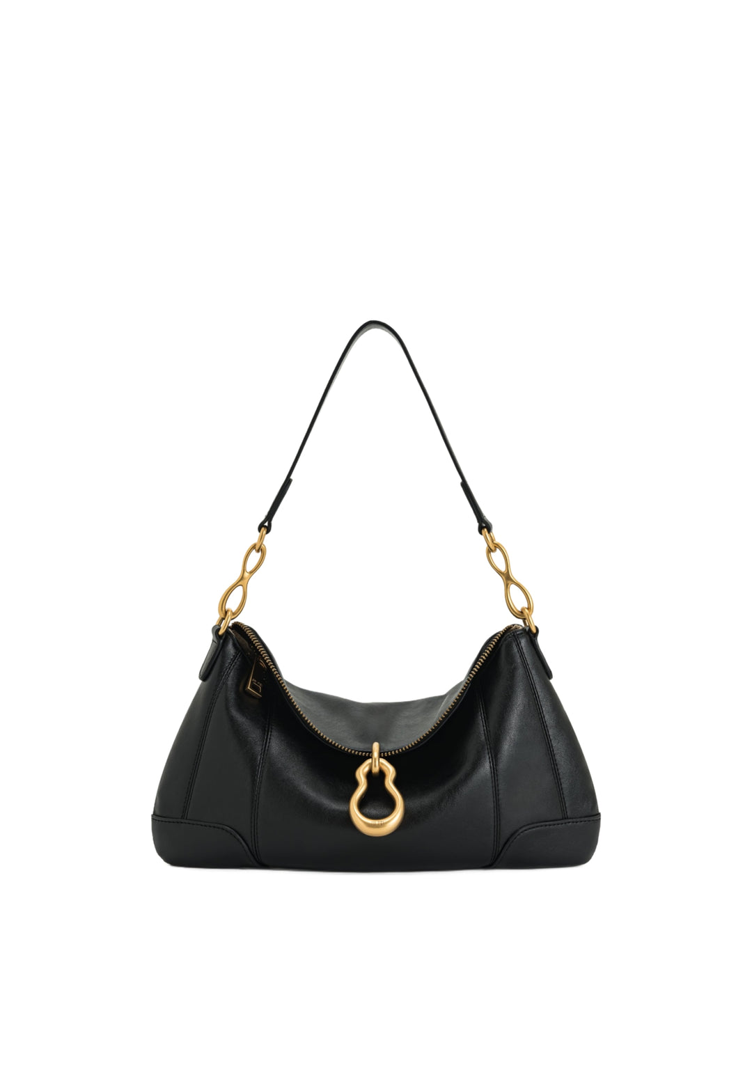 Sac bandoulière JW PEI Jayla noir en simili cuir avec fermeture magnétique et bijouterie dorée