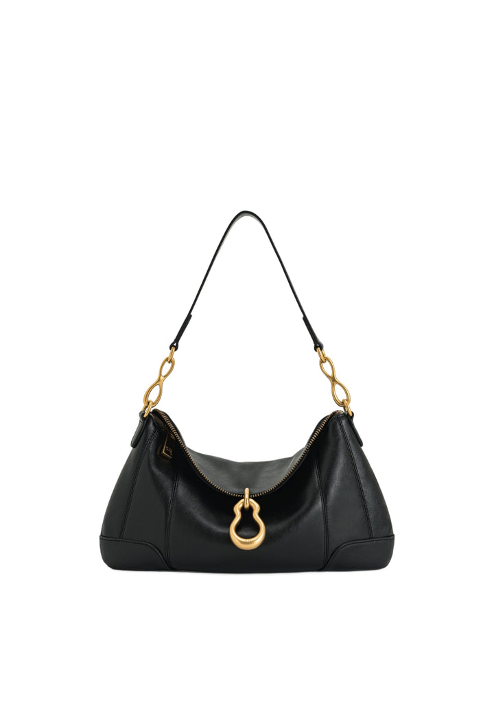 Sac bandoulière JW PEI Jayla noir en simili cuir avec fermeture magnétique et bijouterie dorée