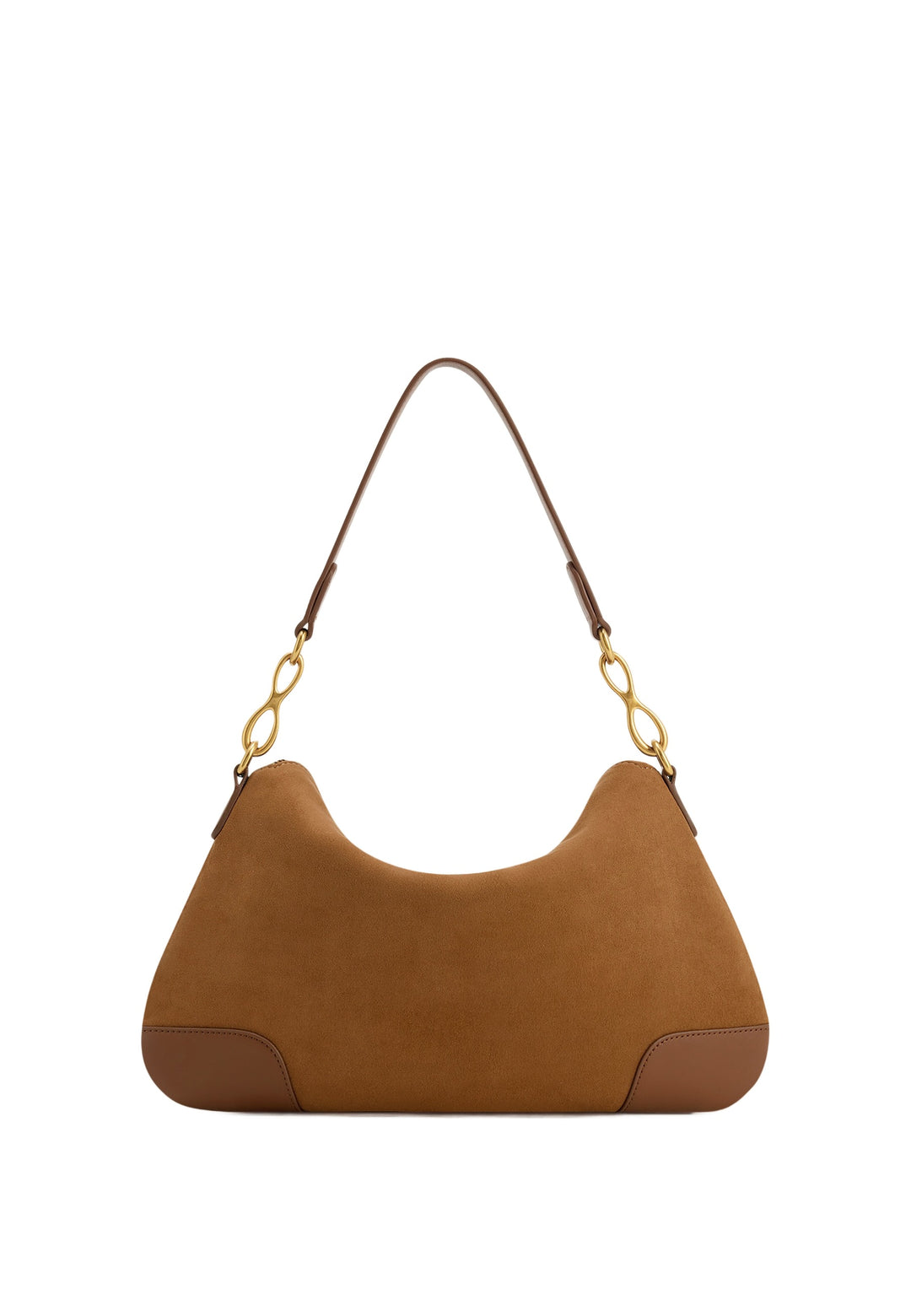 JW PEI Sac Bandoulière Jayla Faux Suede Brown — vue de dos