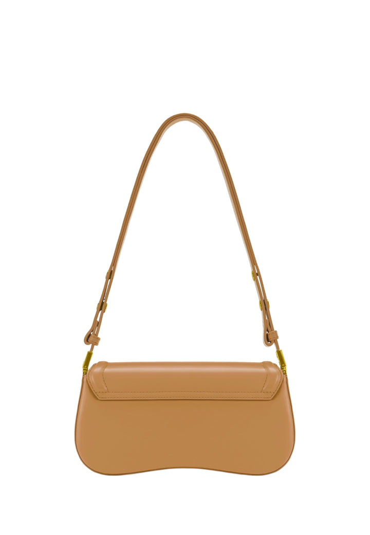Sac bandoulière JW PEI Joy Acorn Brown — vue de dos, simili cuir lisse