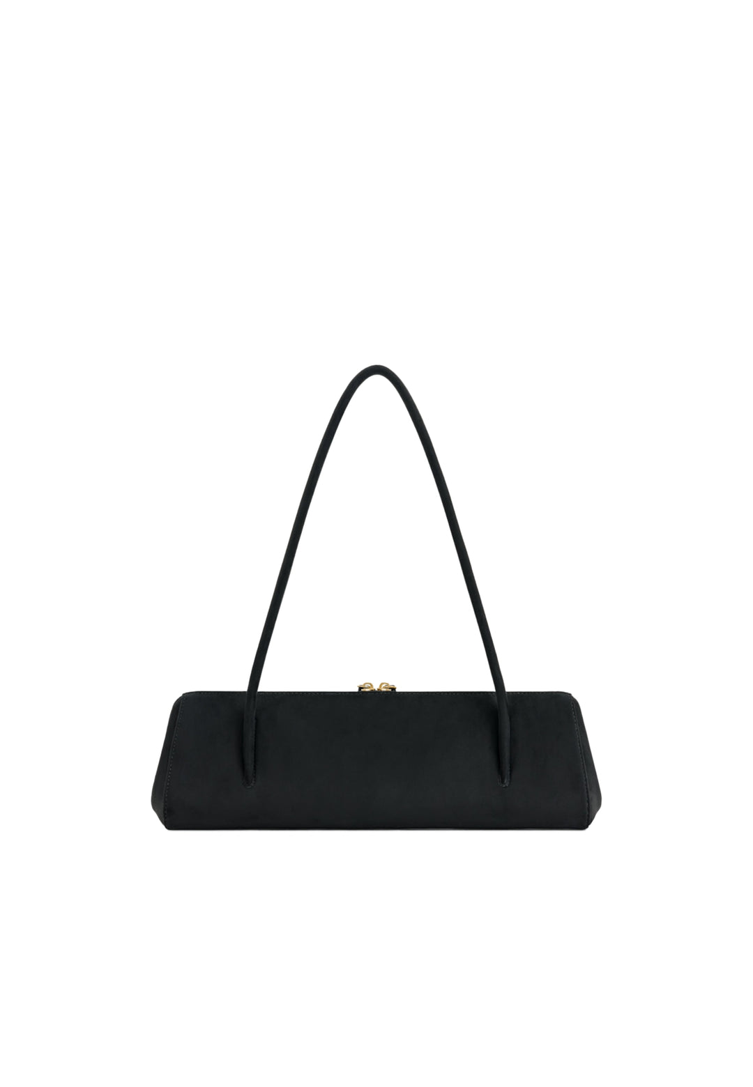 Sac bandoulière JW PEI Nova noir, porté épaule, fermeture zippée dorée, matière polyester