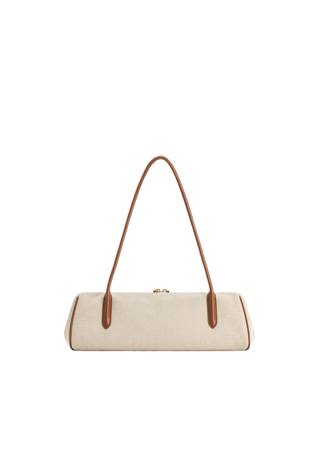 Sac bandoulière JW PEI Nova en toile marron, vue 3/4