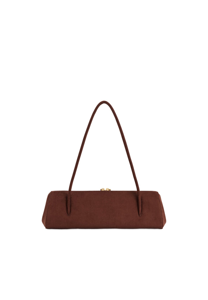 Sac bandoulière JW PEI Nova marron en polyester, vu de face