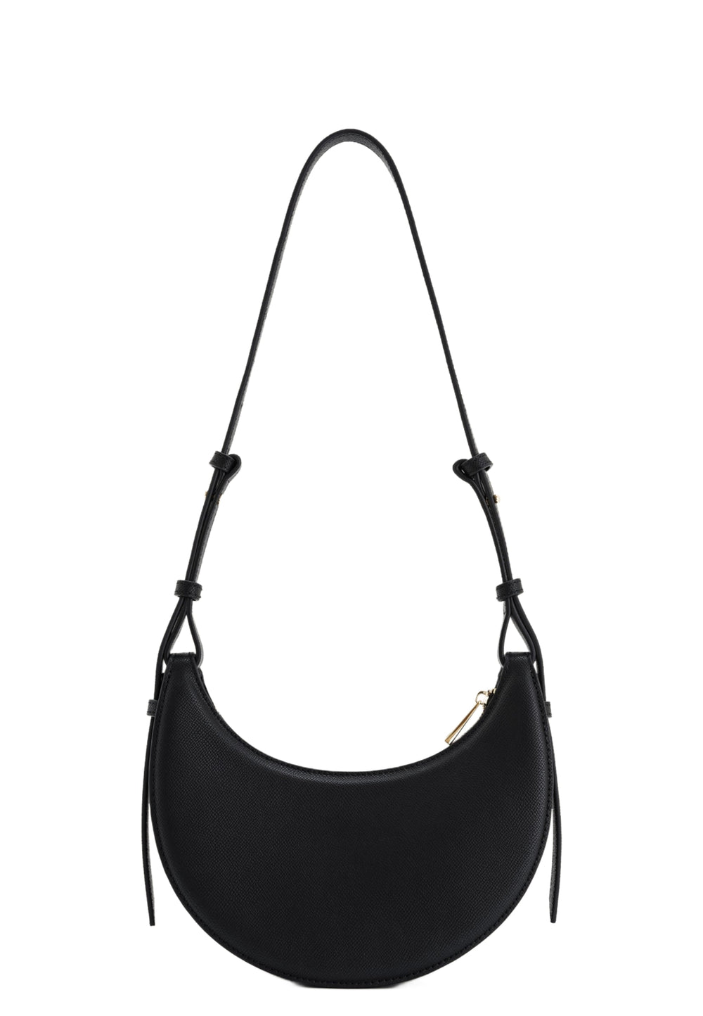 Sac bandoulière JW PEI Sharon noir — vue de face, simili cuir texturé