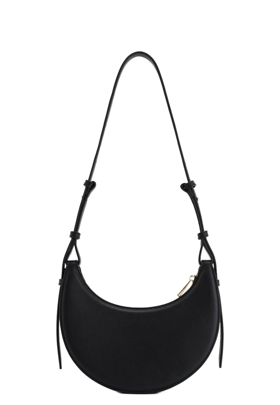 Sac bandoulière JW PEI Sharon noir — vue de face, simili cuir texturé