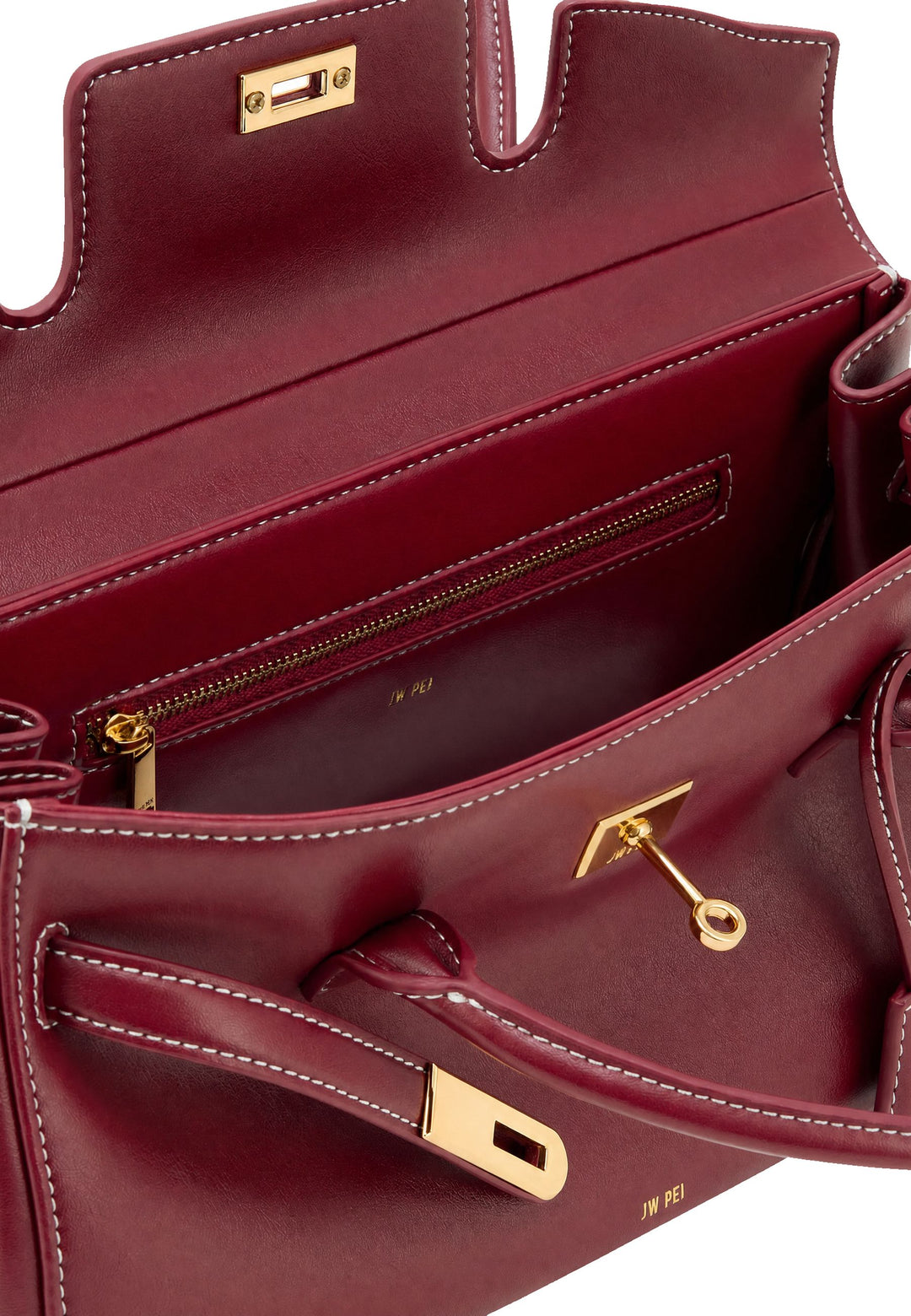JW PEI Sac Bandoulière Yara Burgundy — vue détail