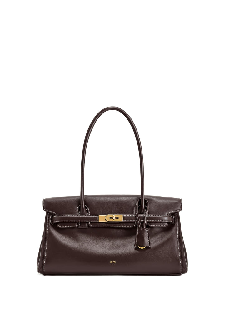 JW PEI Sac Bandoulière Yara Dark Brown — vue de face