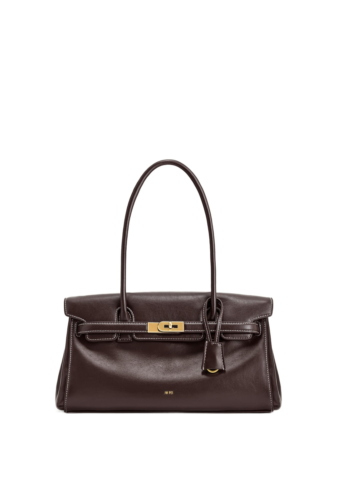 JW PEI Sac Bandoulière Yara Dark Brown — vue de face
