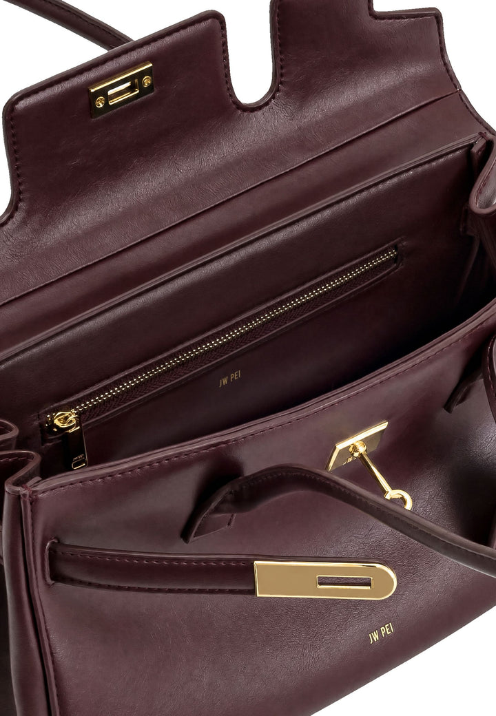JW PEI Sac Bandoulière Yara Deep Burgundy — vue intérieure